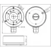 MITON MT-P1280-B Caixa Elétrica, Cinzento, ABS, IP65, 120x80x70mm