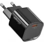Voltage Carregador GaN Mini 20W PD 3.0 QC 3.0 USB-C Preto