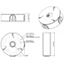 MITON MT-P13G Caixa de Derivação de Sobrepor, Cinzento (RAL 7035), IP65, IK07, 130x130x75 mm