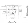 MITON Placa Adaptadora VESA MT-P152-B - 75x75/100x100 para 200x100/200x200, Preta, 30 kg