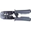 Alicate de cravar para cabos de rede Getfort 8P8C/RJ-45, 6P6C/RJ-12, 6P4C/RJ-11 com testador integrado