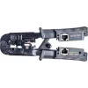 Alicate de cravar para cabos de rede Getfort 8P8C/RJ-45, 6P6C/RJ-12, 6P4C/RJ-11 com testador integrado