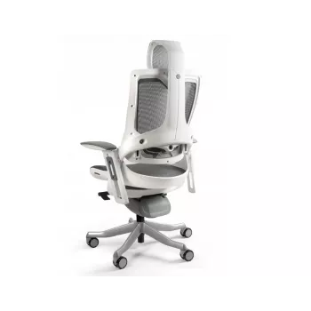 UNIQUE Wau 2 NW41 Cadeira de escritório ergonómica, cor carvão/rede branca