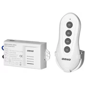 ORNO OR-GB-447 Controlador de luz sem fios conjunto de comando remoto 1 canal 433,92 MHz 1000W