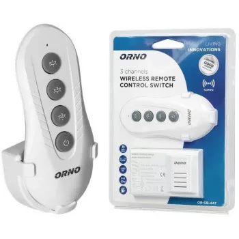 ORNO OR-GB-447 Controlador de luz sem fios conjunto de comando remoto 1 canal 433,92 MHz 1000W