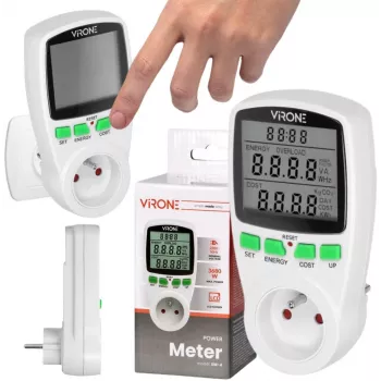 VIRONE EM-4 Wattímetro e calculador de energia de tarifa única