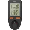 ORNO OR-WAT-435/B Medidor de custos de energia e consumo elétrico, 230V, 16A, ecrã LCD, preto