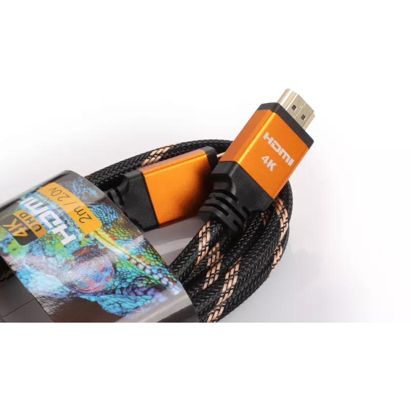Cabo HDMI-HDMI Opticum RED 4K UHD - 0,5 m (v2.0)