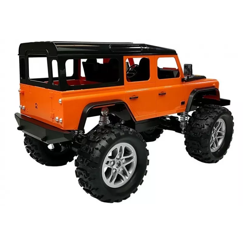 Double E Carro telecomandado Land Rover Defender R/C laranja 1:14