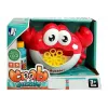 LEAN TOYS Máquina de fazer bolhas com solução para bolhas, máquina automática de bolhas, caranguejo vermelho