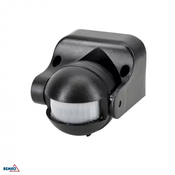 BEMKO Sensor de movimento PIR 1200W 180° preto
