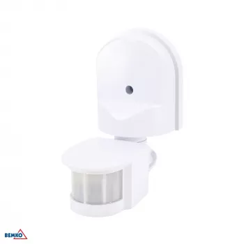 BEMKO Sensor de movimento PIR 1200W 180° branco