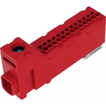 PAWBOL LZB E.4136CZ Borne de ligação em fila sem parafusos 12 polos vermelho 450V 24A