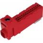 PAWBOL LZB E.4136CZ Borne de ligação em fila sem parafusos 12 polos vermelho 450V 24A