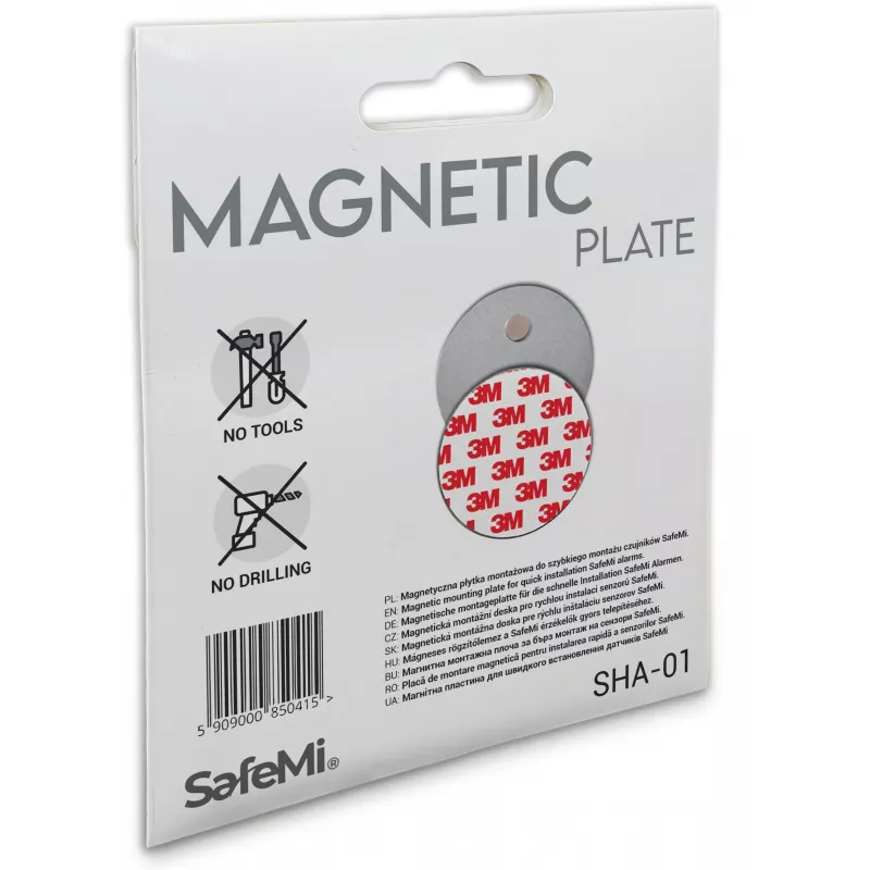 SAFEMI Placas de montagem magnéticas para detetores de fumo e CO SHA-01