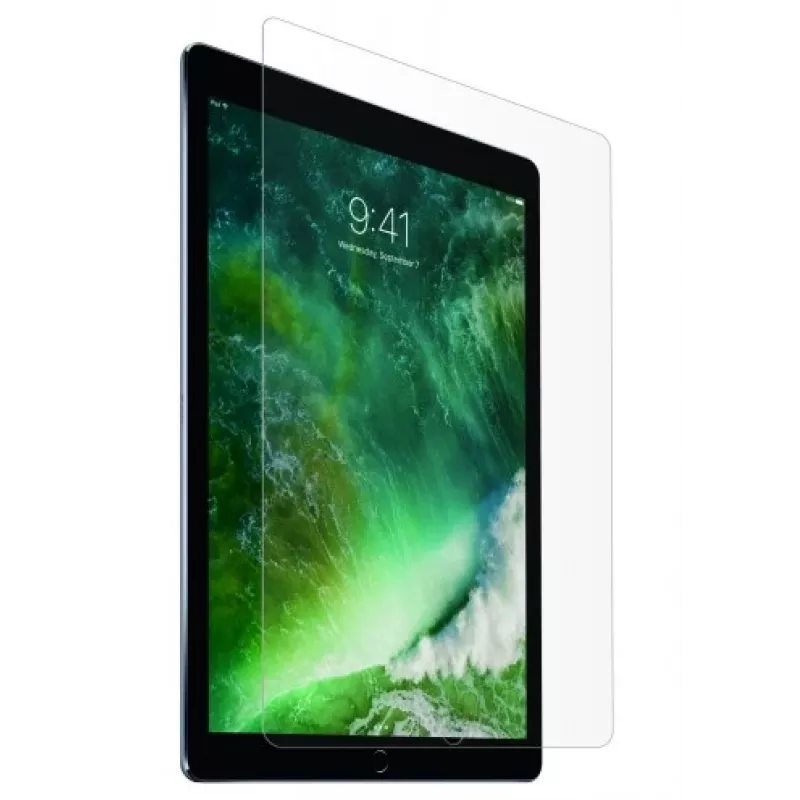 SCREENOR Película de proteção de ecrã em vidro temperado para Apple iPad Pro 10,5 polegadas (2017) - dureza 9H, revestimento oleófobo, cantos arredondados 2,5D, Ultra-Clear HD