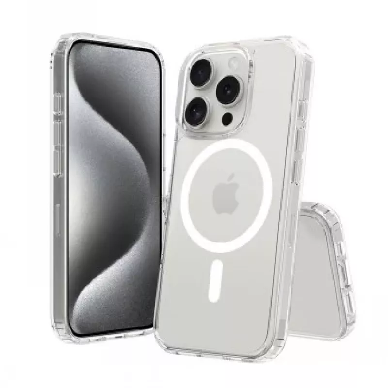 BUMPER SCREENOR IPHONE 16 PRO MAGSAFE TRANSPARENTE