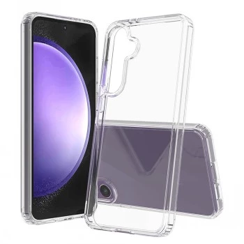 SCREENOR Bumper Case para Samsung Galaxy S24 FE, Transparente