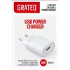 GRATEQ AJOS Carregador USB-A 12W branco