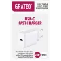 GRATEQ SAANA GaN USB-C 25W PD/PPS Carregador de parede branco