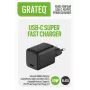 GRATEQ KURU GaN USB-C PD/PPS 45W Carregador de parede preto