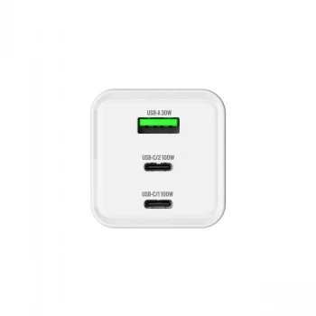 GRATEQ HALTI GaN PD/PPS 2xUSB-C/1xUSB-A 100W Carregador de parede preto