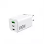 GRATEQ HALTI GaN PD/PPS 2xUSB-C/1xUSB-A 100W Carregador de parede preto