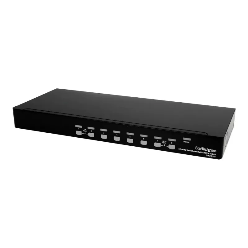 StarTech.com 8 Port 1U DVI USB KVM Switch - 8-fach DVI-I / USB-B Switch para montagem em rack