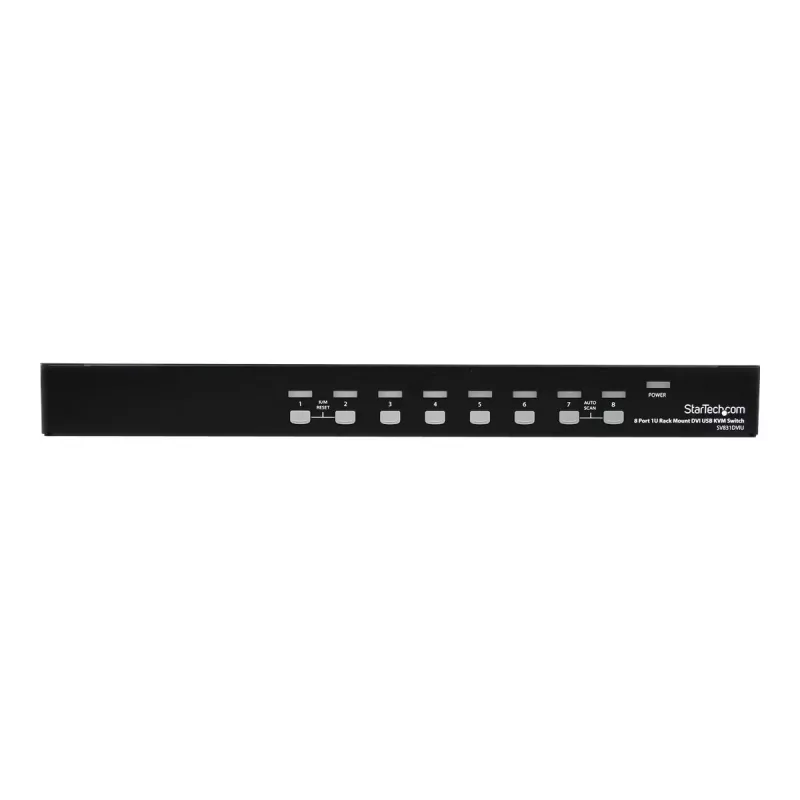 StarTech.com 8 Port 1U DVI USB KVM Switch - 8-fach DVI-I / USB-B Switch para montagem em rack
