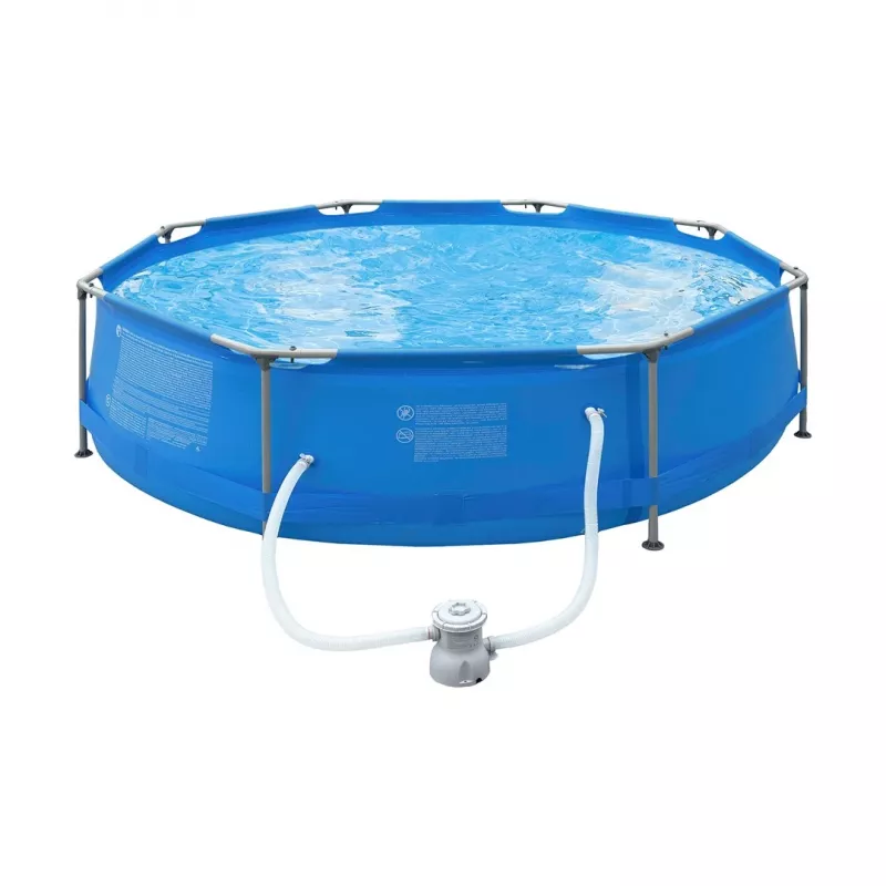 Piscina redonda com estrutura Avenli 305x76 cm conjunto com bomba de filtragem