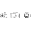 Câmara bullet 4-em-1 Hikvision DS-2CE16K0T-LPFS 3K com objetiva de 2,8mm e luz branca