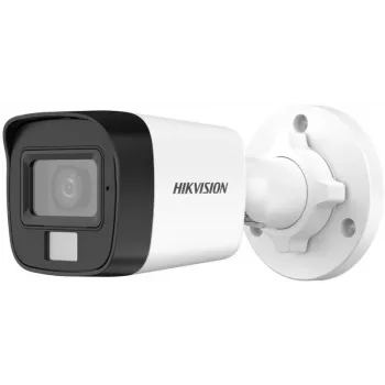 Câmara bullet 4-em-1 Hikvision DS-2CE16K0T-LPFS 3K com objetiva de 2,8mm e luz branca