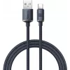 Baseus Crystal Shine Cabo USB-A para USB-C 1,2m 100W 6A QC 3.0 Nylon Entrançado Preto