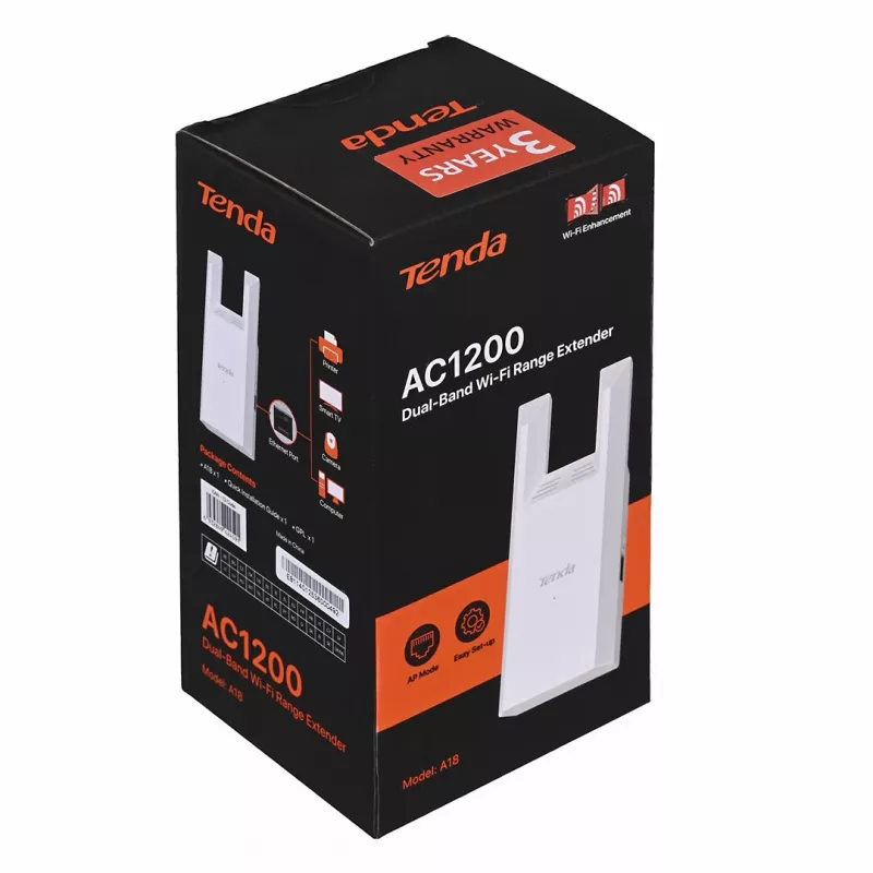Tenda A18 Repetidor Wi-Fi Dual Band AC1200