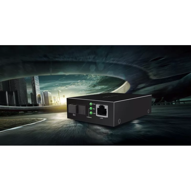 Tenda TFC100A Conversor de Media Fast Ethernet, SC Monomodo, 20 km