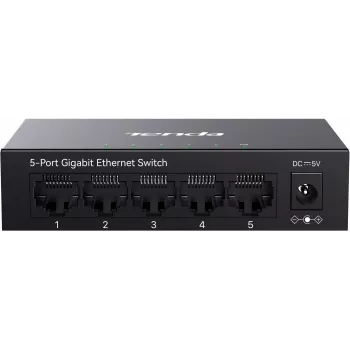 Tenda TEG1005M Switch Gigabit Ethernet 5 Portas de Secretária Plástico Sem Ventoinha