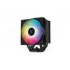 Deepcool AG500 BK ARGB Dissipador CPU Single Tower, Preto, Ventoinha PWM 120mm, 5 Heatpipes, Intel/AMD
