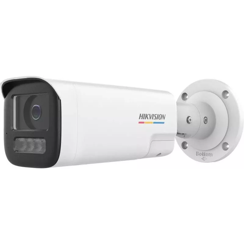 Hikvision DS-2CD1B47G3H-LIUF/SRB(2.8mm) 4MP ColorVu Câmara IP com Luz Branca, Microfone Incorporado, MicroSD, PoE