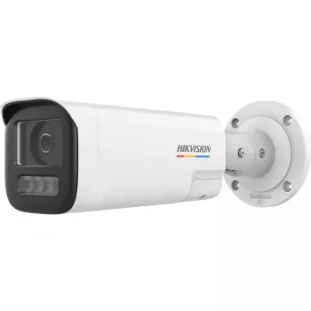 Hikvision DS-2CD1B47G3H-LIUF/SRB(2.8mm) 4MP ColorVu Câmara IP com Luz Branca, Microfone Incorporado, MicroSD, PoE