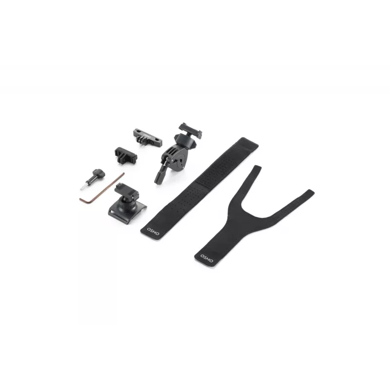 DJI Osmo Action Kit de Ciclismo de Estrada (Cinto de Peito, Suporte de Guiador, Suportes Adesivos) - Preto
