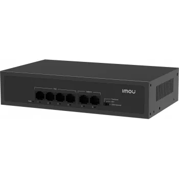 Imou SF106P Switch PoE+ 6 Portas (4x PoE, 2x Uplink, Orçamento 60W)