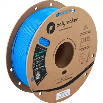 Polymaker PETG Filamento para impressora 3D, 1,75 mm, 1 kg, Electric Blue (PB05012)