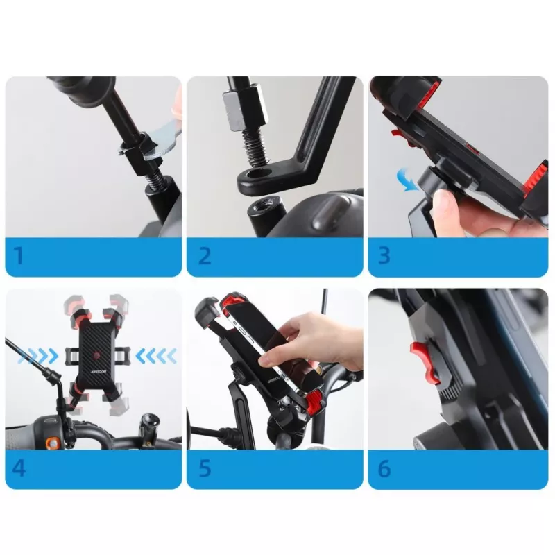 JOYROOM Suporte de telemóvel para mota preto (JR-ZS288-m)