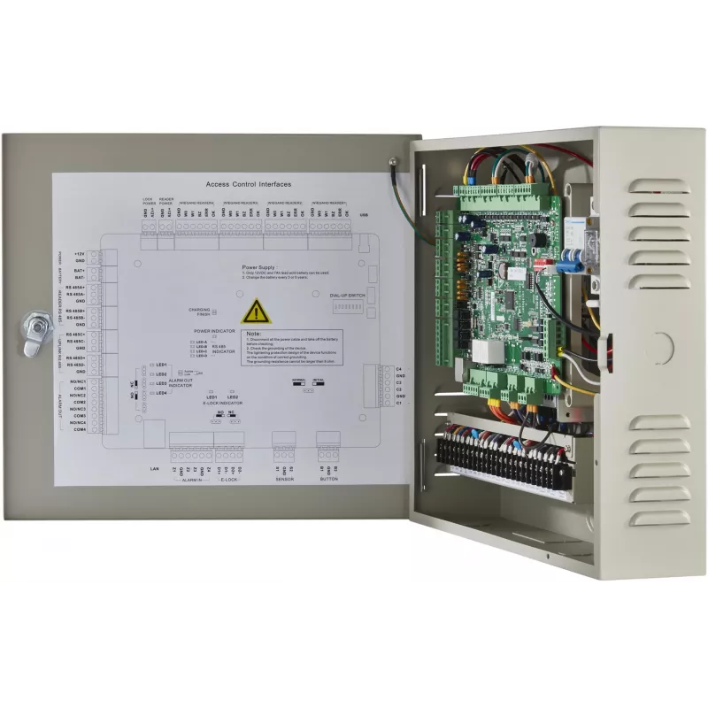 Hikvision DS-K2602T Controlador de acesso, 2 portas, TCP/IP, RS-485, Wiegand
