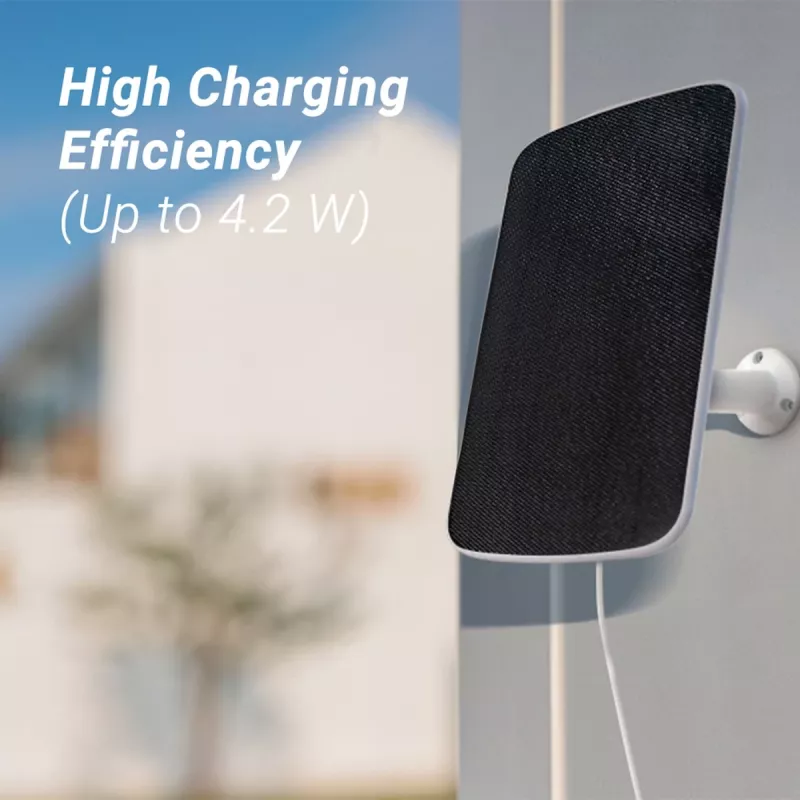 EZVIZ EB3 Câmara IP sem fios 3MP com painel solar, USB-C, visão noturna a cores, áudio bidirecional, IP65, bateria 5200mAh