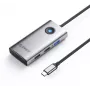 Hub USB-C ORICO PW11-5P-GY-EP 5-em-1, 1x USB-A 3.0 5Gbps, 2x USB-A 2.0, HDMI 4K@30Hz, PD 60W, cinzento