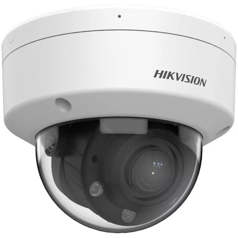 Câmara IP turret exterior Hikvision DS-2CD1763G2-LIZU(2.8-12mm) 6MP com objetiva varifocal motorizada, PoE, IR, microfone incorporado