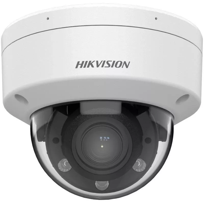 Câmara IP turret exterior Hikvision DS-2CD1763G2-LIZU(2.8-12mm) 6MP com objetiva varifocal motorizada, PoE, IR, microfone incorporado