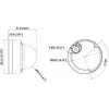 Câmara IP turret exterior Hikvision DS-2CD1763G2-LIZU(2.8-12mm) 6MP com objetiva varifocal motorizada, PoE, IR, microfone incorporado