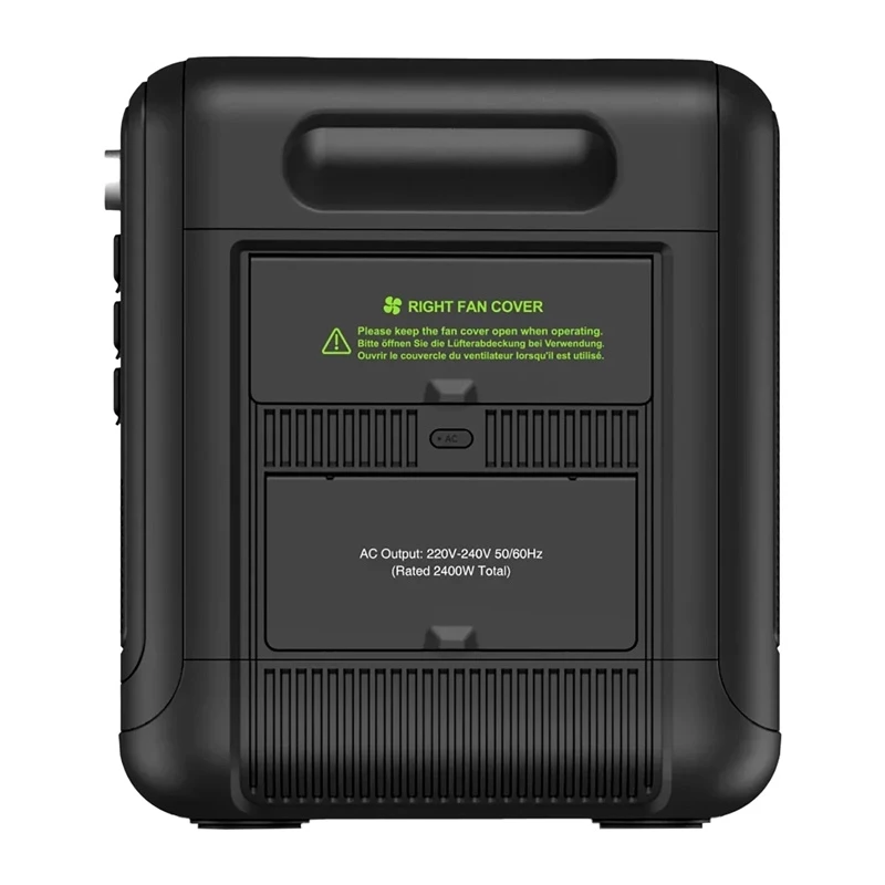 Estação de carregamento FOSSIBOT F2400 2400W, preta